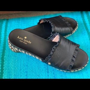 Kate Spade Zahara Leather Slide Sandal Size 9